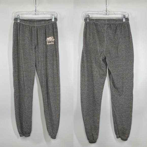 ROOTS Gray Jogger Sweatpants XS 32" Inseam - Picture 1 of 13